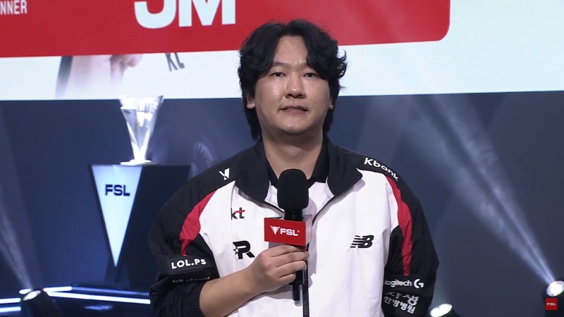 kt롤스터 'JM' 김정민(출처=대회 실황 캡쳐).