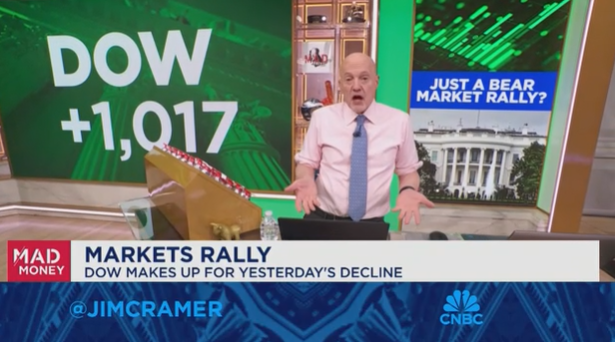 (상보) 짐 크레이머 "베어마켓 랠리가 진짜 회복세 될 수도"