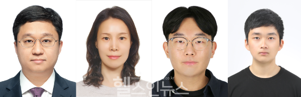 (왼쪽부터) 강윤구 원주의대 소아청소년과 교수, 양세정 정밀의학과 교수, 정밀의학과 박사과정 류지승·류장훈 연구원 (원주의대 제공)