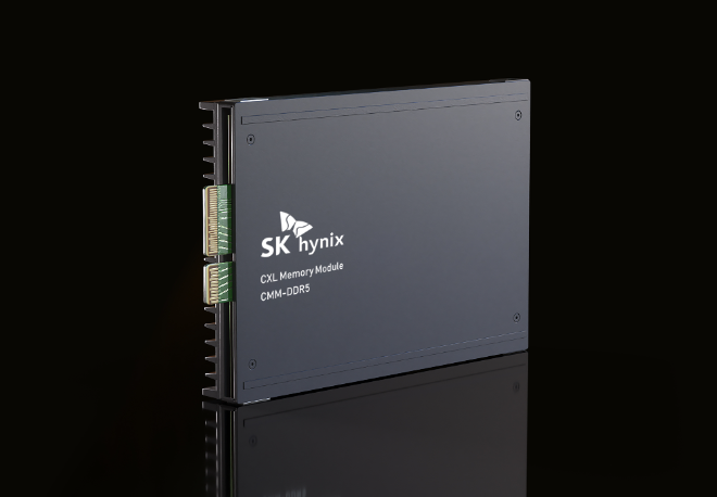 SK하이닉스가 고객사로부터 인증 절차를 완료한 CXL 2.0 기반 DDR5 96GB 메모리 제품 ⓒSK하이닉스