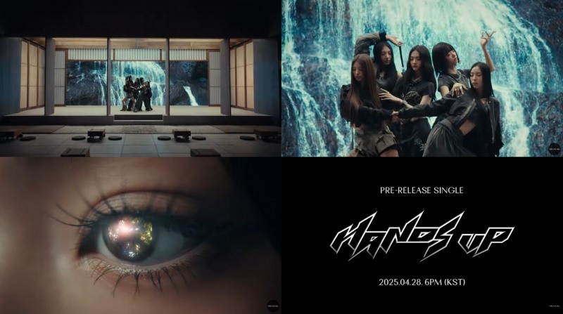MEOVV(미야오), ‘HANDS UP’(핸즈업) 뮤직 비디오 티저 영상 공개…강렬한 영상미와 독보적 사운드