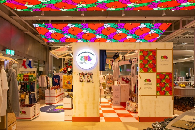 미국 컴포트 라이프스타일웨어 브랜드 ‘프룻오브더룸(Fruit of the Loom®)’ 팝업스토어 오픈!