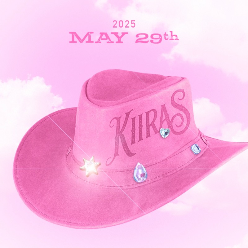 린브랜딩 첫 글로벌 걸그룹 팀명은 KIIRAS, 내달 29일 정식 데뷔 확정…핑크 카우걸 로고 이미지 공개