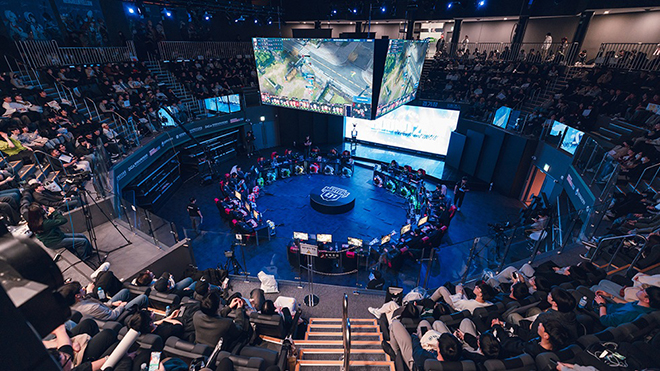 지난해 12월 대전 이스포츠 경기장에서 '이터널 리턴' 경기가 열리고 있다. 사진 제공 : 넵튠