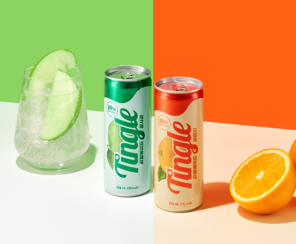 일화, 팅글 리얼에이드 '청사과·오렌지' 2종 출시