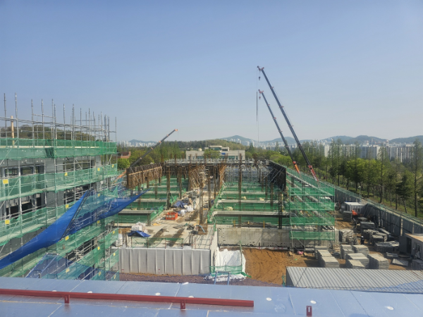 인천남동구 수산정수장 고도정수처리시설 공사 현장