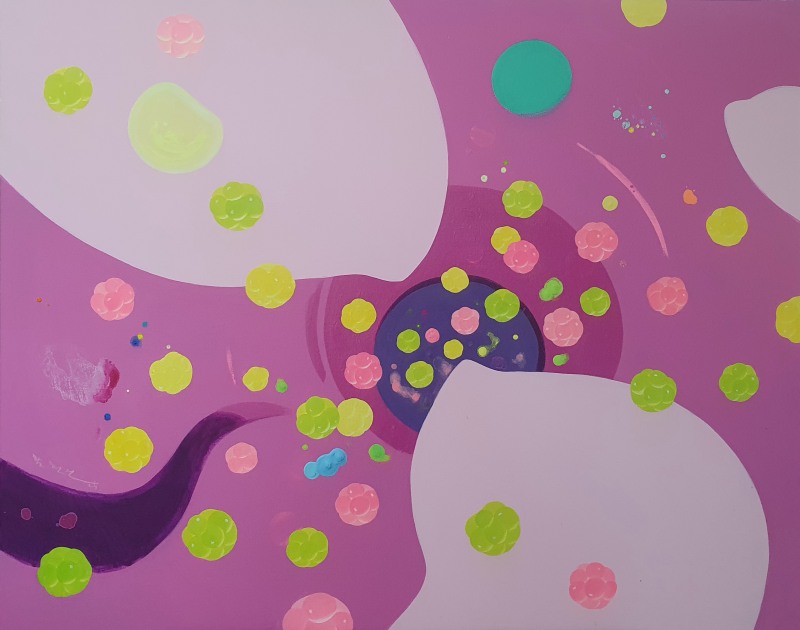 사랑하라 2025,Acrylic & oil on linen  72.7×90.9