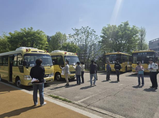 의정부교육지원청, '2025 상반기 어린이통학버스 합동점검' 실시