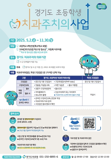 구리시, 초등 4학년 대상 치과 주치의 사업 시행 (구리시 제공)