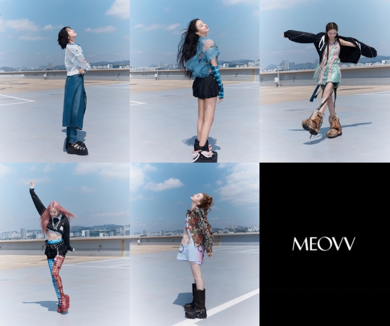 MEOVV(미야오), 첫 EP 타이틀곡 ‘DROP TOP’ 콘셉트 포토 공개…5인 5색 청량한 매력 발산