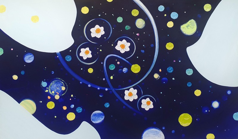 주어진 소명 2025,Acrylic & oil on linen 97.0×162.2