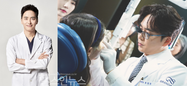 (왼쪽부터) 브랜뉴클리닉 윤성은 대표원장, 환자에게 시술중인 윤성은 대표원장 (브랜뉴클리닉 제공)