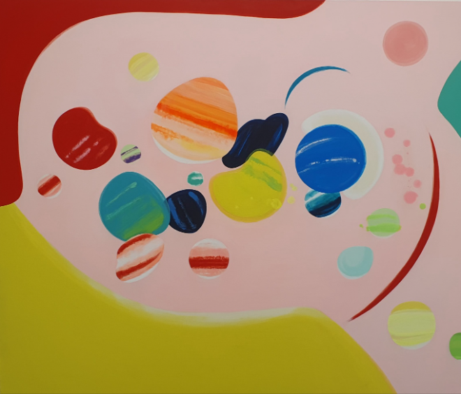 창조의 재료 ㅣ 2025, Acrylic & oil on linen, 72.7×90.9