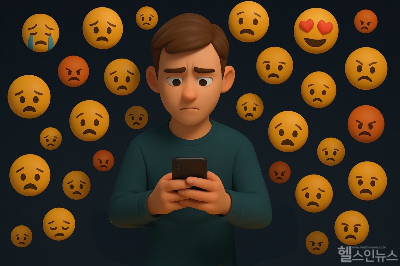 The greatest issue with emotional fatigue is that the moment you access social media, there’s no escaping the flood of content. Therefore, setting specific times and purposes for social media use is essential. (Image Design=GDH AI Design Team)