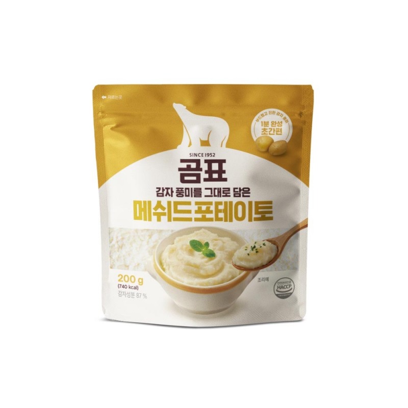 대한제분이 감자요리를 손쉽게 완성할 수 있는 ‘곰표 메쉬드 포테이토’를 출시했다. (대한제분 제공)
