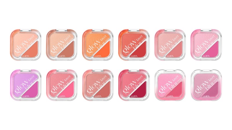 애경산업이 전개하는 메이크업 전문 브랜드 ‘루나(LUNA)’가 텍스처의 조화를 통해 자연스럽고 입체적인 광채 메이크업을 연출할 수 있는 ‘글로우 레이어 블러 치크’를 선보였다. (애경산업 제공)