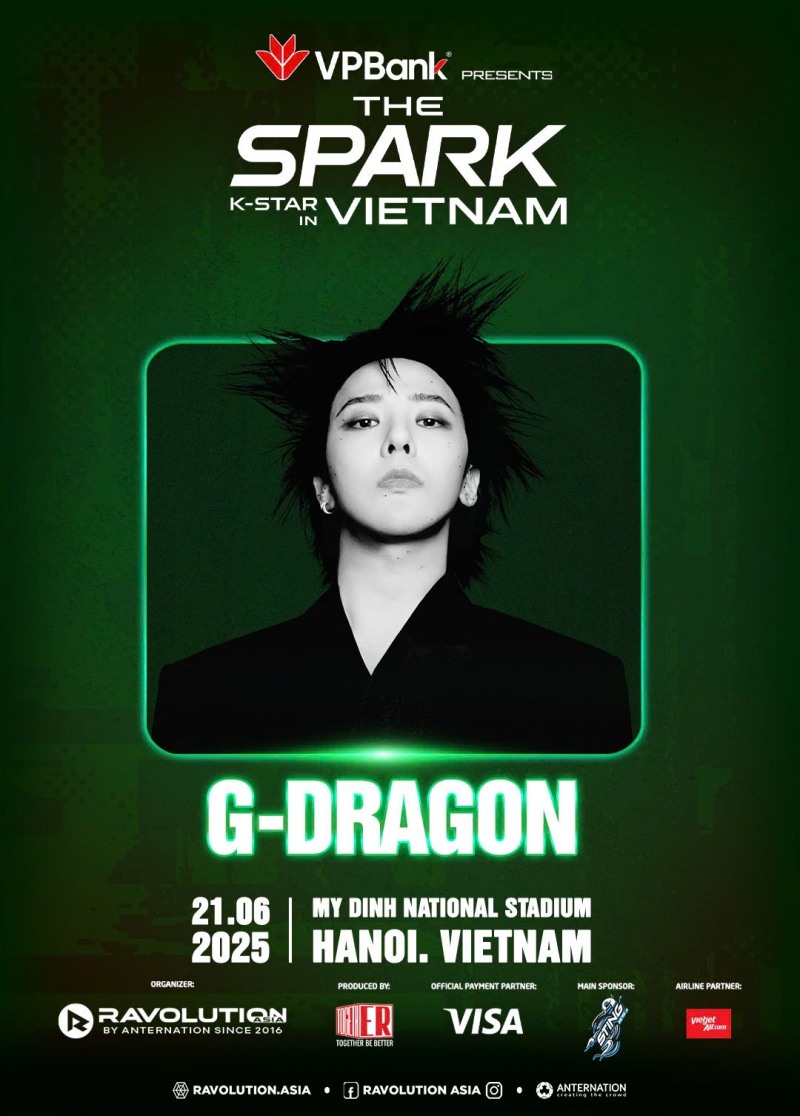 지드래곤, ‘K-STAR SPARK IN VIETNAM 2025’ 출연…약 13년만 베트남 팬들과 만남 예고