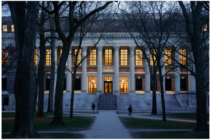 하버드대의 관광명소인 대학내 캠퍼스 전경. 사진=블룸버그통신