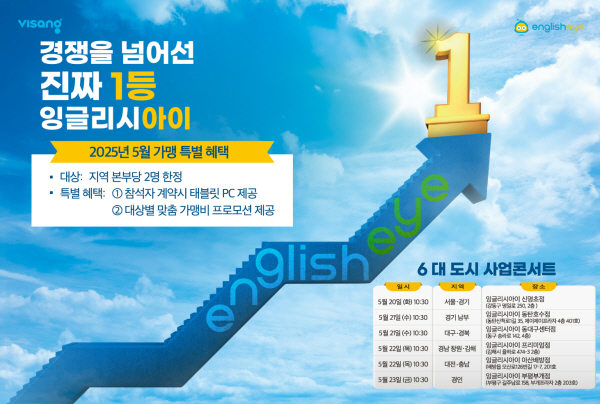 잉글리시아이, 5월 전국 6개도시 순회 사업설명회 연다