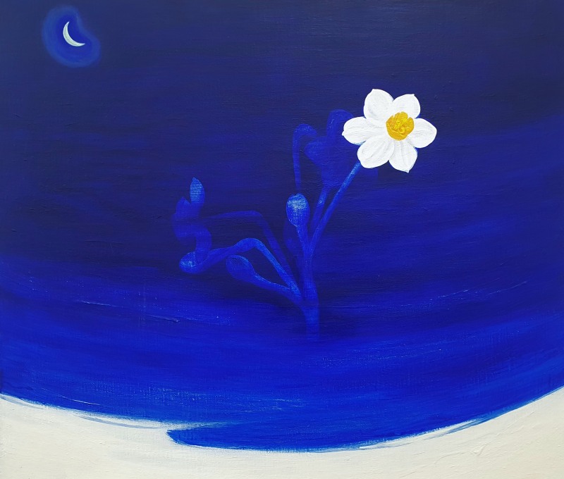 수선화의 사랑, 53.0×45.5 ㅣ acrylic & oil on linen