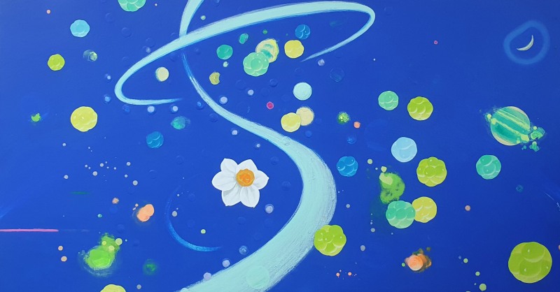 불어오는 선율, 50.0×100.0 ㅣ acrylic & oil on linen