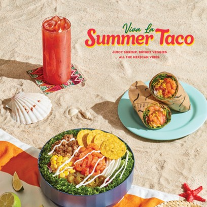 샐러디, 여름 입맛 깨우는 ‘타코 쉬림프’ 시리즈 출시… 100% 수박 주스도 함께 선보여