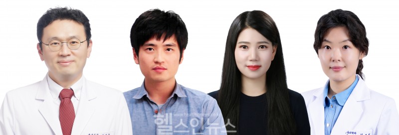 (왼쪽부터) 황진욱 고대안산병원 심장혈관흉부외과 교수, 황인태·함성원 의생명연구센터 교수, 김초희 전 영상의학과 교수 (고대안산병원 제공)