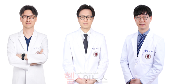 (왼쪽부터) 최혁순, 전한조, 김상현 고려대학교 안암병원 소화기내과 교수 (고대안암병원 제공)