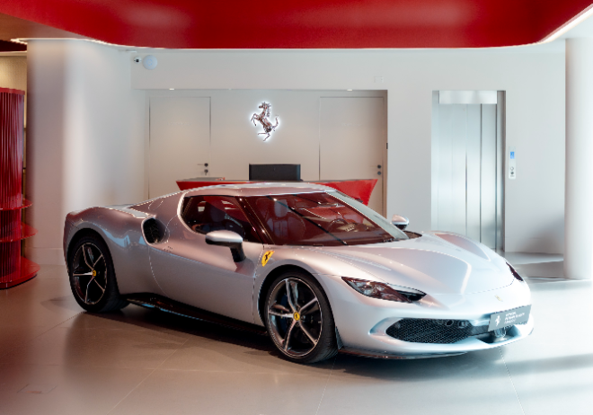 이탈리아 로마 페라리 전시장 내부 ⓒ페라리