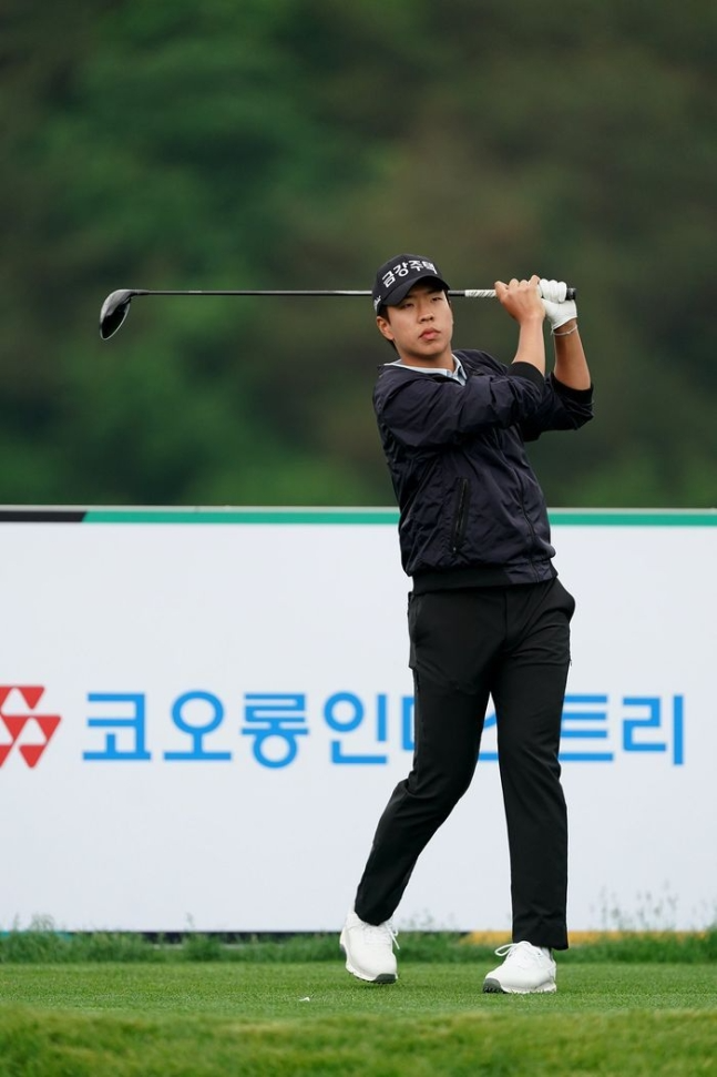 정유준의 경기 모습. /코오롱한국오픈조직위원회