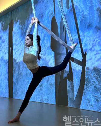 미디어아트 플라잉요가 (비비웰니스 제공)