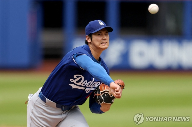 라이브피칭 하는 오타니 / 사진=연합뉴스