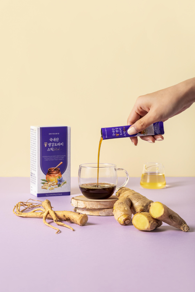 온유바이오, 신제품 ‘국내산 꿀생강 도라지스틱’ 출시