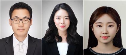 (왼쪽부터)김동휘 고려대 융합에너지공학과 교수(교신저자), 박지은 고려대 박사과정(공동 제1저자), 조주현 고려대 석사졸업생(공동 제1저자).