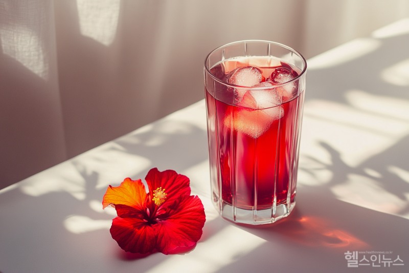 물 대신 마시는 건강 음료로 활용할 경우 당분은 첨가하지 않고 히비스커스만 단독으로 우려내는 것이 좋다. 다만 레몬, 라임, 딸기 등 과일을 함께 넣으면 풍미를 더하면서도 부담 없이 즐길 수 있다. (이미지 디자인 =GDH AI Design Team)