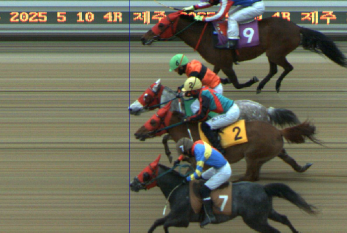 코가 가장 먼저 닿은 6번 탐라후예가 1위를 차지