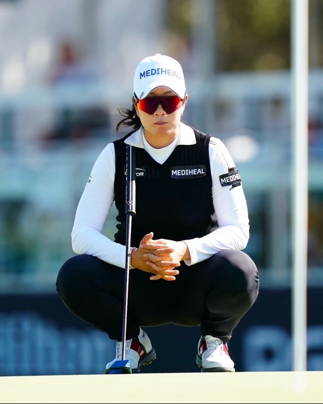 US여자오픈 첫날 공동 선두로 나선 김아림. /LPGA 투어 SNS 캡처