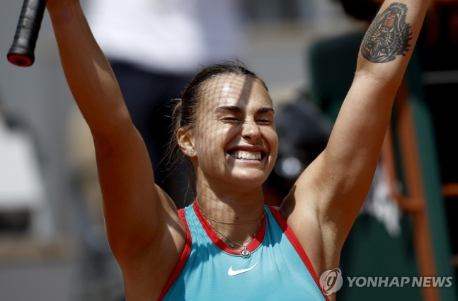 4강에 오른 사발렌카 / 사진=연합뉴스