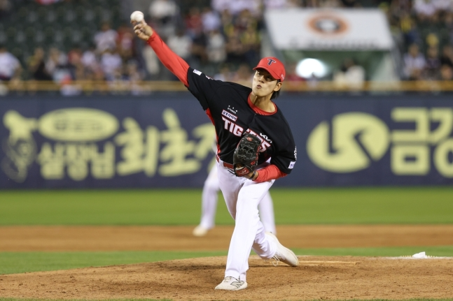 홍원빈의 3일 투구 모습. / 사진=KIA 타이거즈 제공