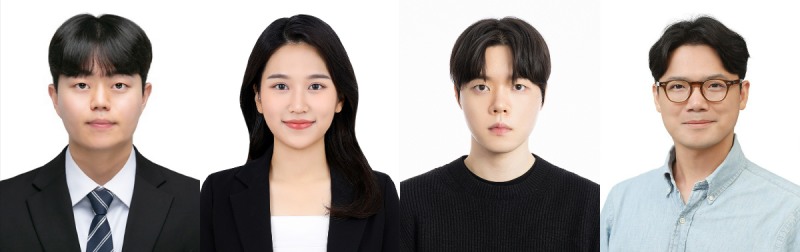 (좌측부터) 동국대 전자전기공학과 박용진(석사), 임은진(석사과정 수료), 이승준 석사과정생, 김성준 교수 (사진제공=동국대)