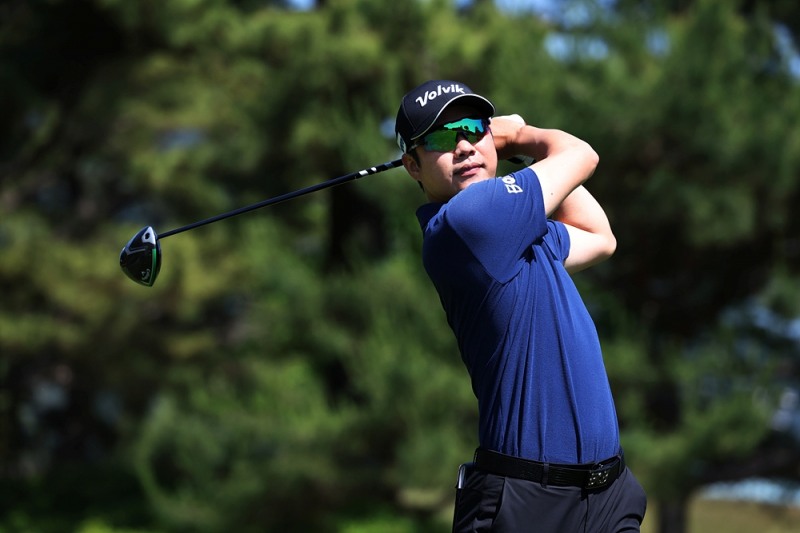 김민수의 경기 모습. /KPGA