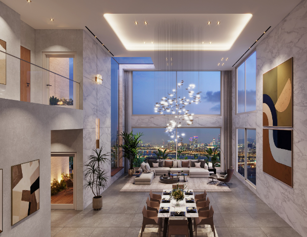 포스코이앤씨가 제안한 용산정비창 전면1구역 복층 설계.