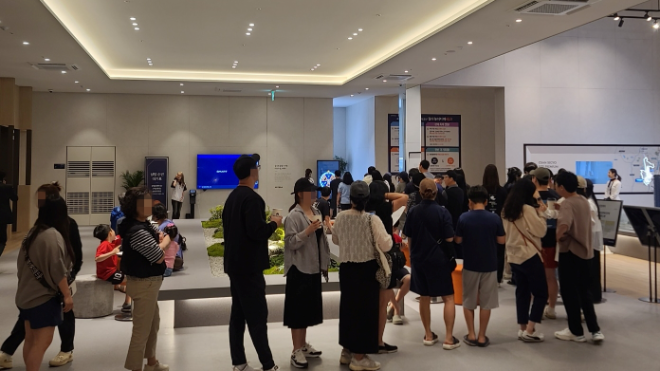 오산 세교 아테라 견본주택 집객 사진 ⓒ금호건설