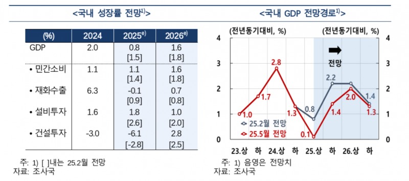 자료: 5월 29일 한국은행이 발표했던 경제전망