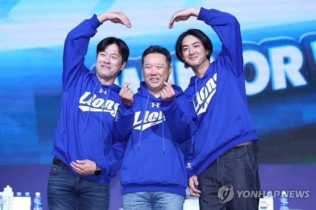 올스타 중간 집계 포수 1위 삼성 강민호(왼쪽)와 외야수 2위 구자욱(오른쪽). / 사진=연합뉴스