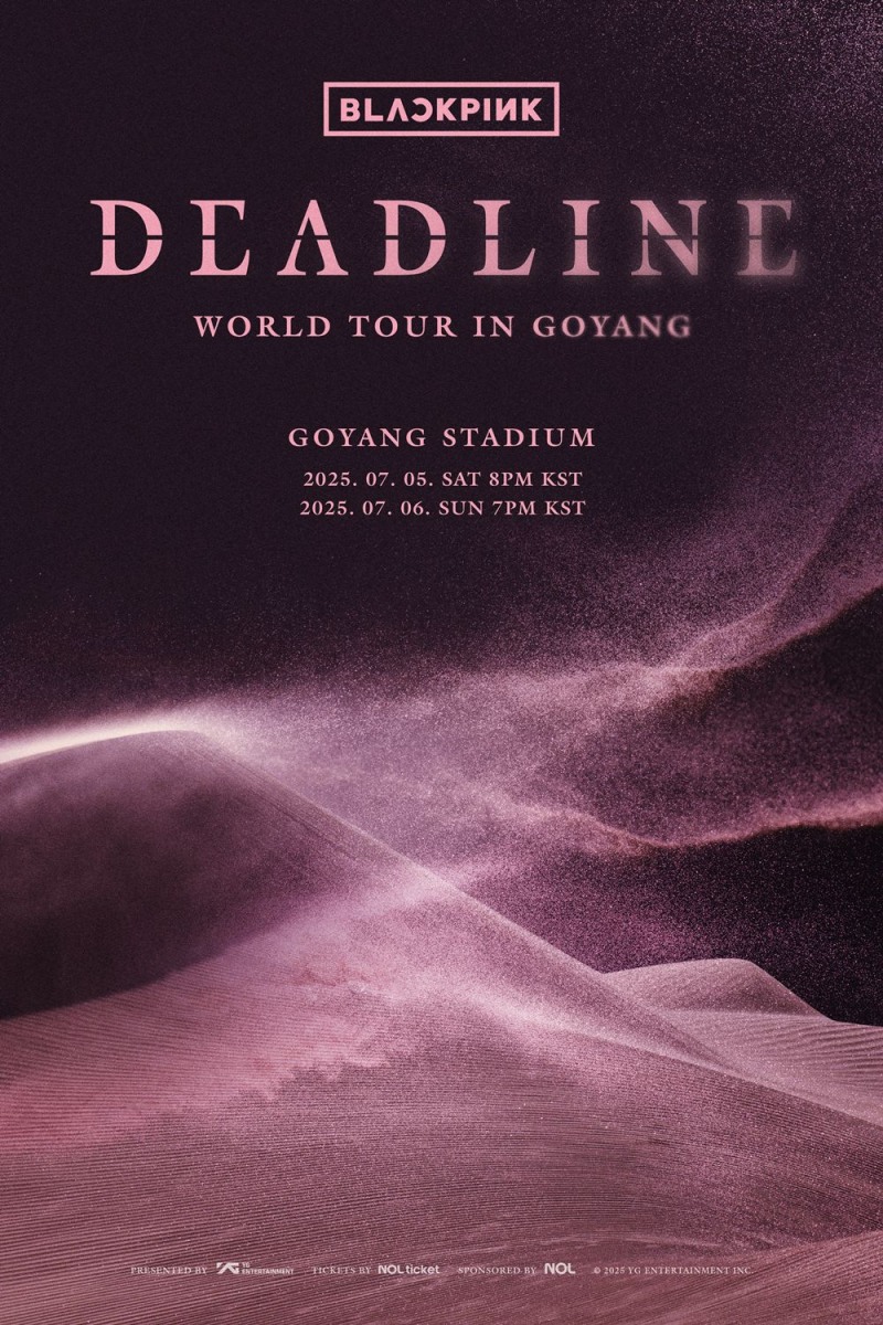 블랙핑크, 고양 콘서트 ‘DEADLINE’ 메인 포스터 공개…블랙+핑크 정체성 깃든 비주얼