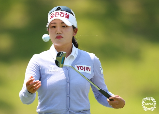 홀아웃하는 노승희. / 사진=KLPGA 제공