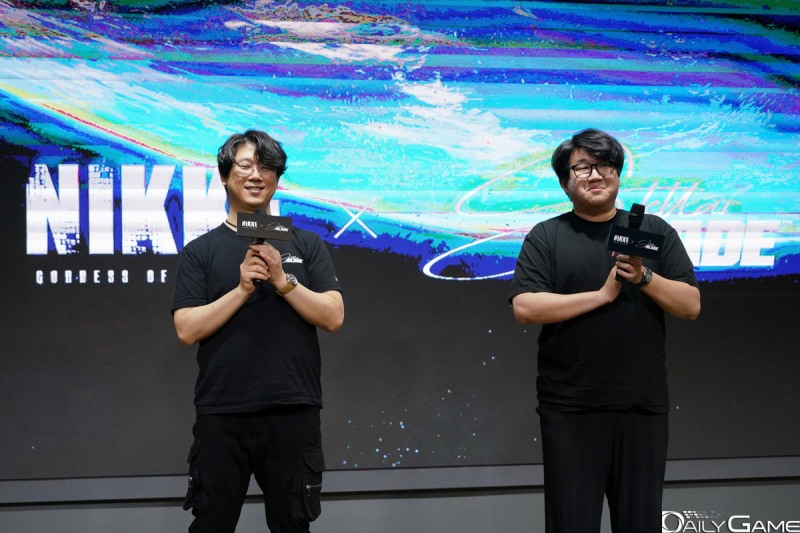 '니케'와 '스텔라 블레이드'의 협업을 소개하는 인터뷰 행사가 개최됐다.