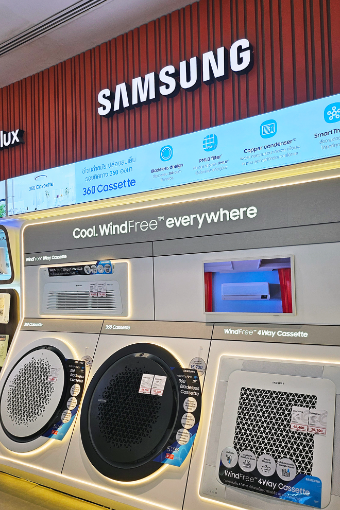 태국 방콕에 있는 삼성전자 매장에 시스템 에어컨이 전시된 모습 ⓒ삼성전자