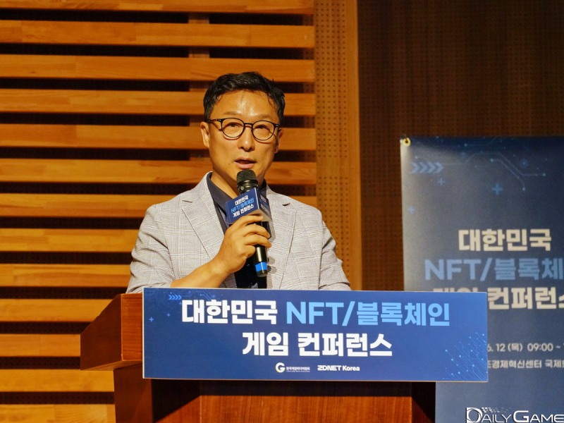 한국게임미디어협회 이택수 협회장이 개회사를 진행했다.